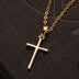 Cross Pendant Necklace Premium- 14k Gold & Sterling Silver Plated