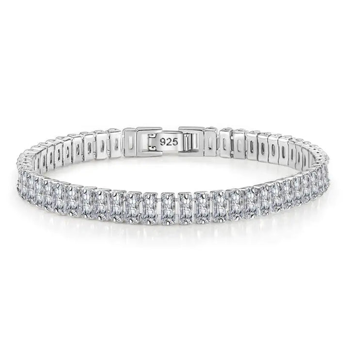 Premium 925 Sterling Silver Diamond-Craved Bracelet 3MM