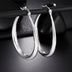 Large Hoop Earrings in 925 Sterling Silver