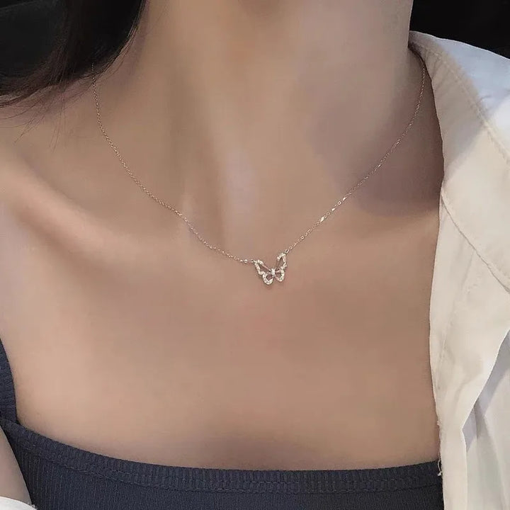 Sparkling Clavicle Chain Choker Necklace