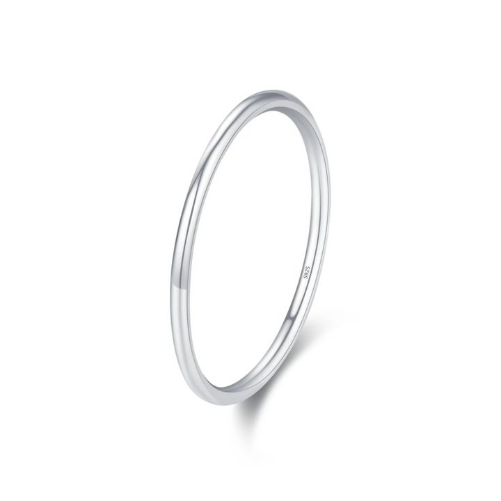 925 Sterling Silver Simple Fashion Stackable Ring