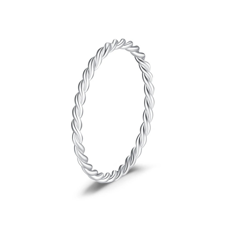 925 Sterling Silver Simple Fashion Stackable Ring