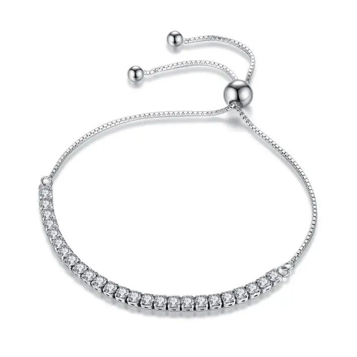 Luxury Moissanite Bracelet: Sparkling S925 Sterling Silver Diamond Jewelry