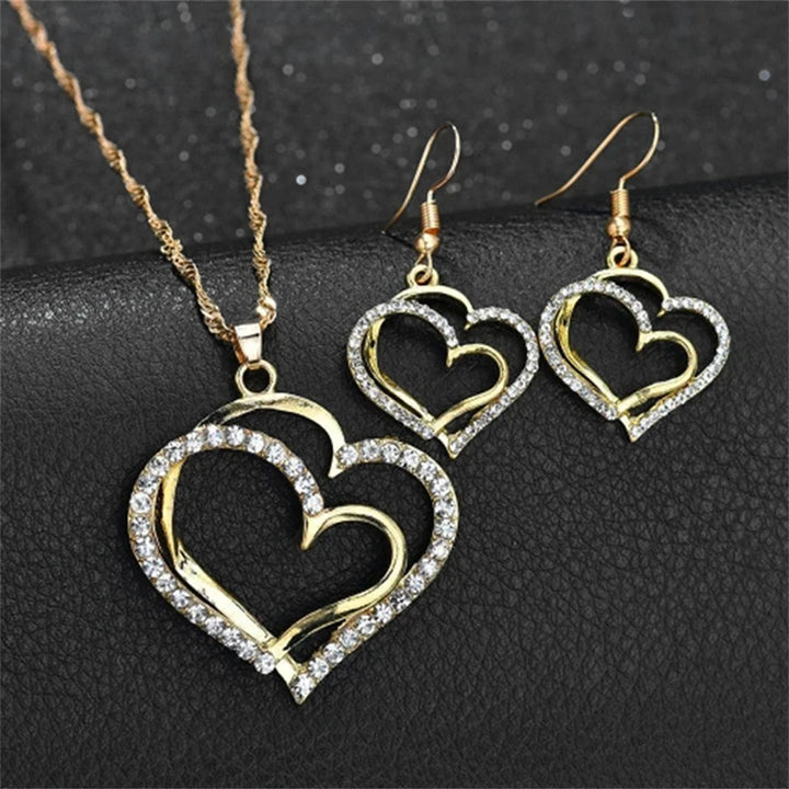 Pendant Necklace and Earrings Set: Buy the Necklace, Get the Earrings Free