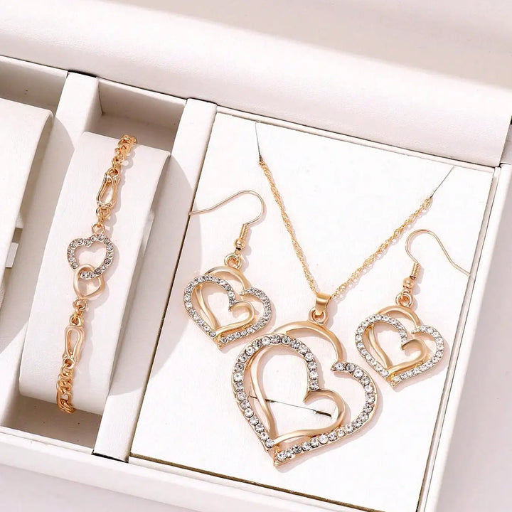 Pendant Necklace and Earrings Set: Buy the Necklace, Get the Earrings Free