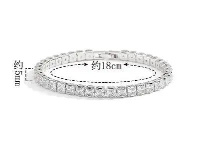 Premium 925 Sterling Silver Diamond-Craved Bracelet 3MM