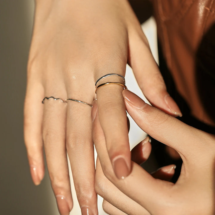 925 Sterling Silver Simple Fashion Stackable Ring